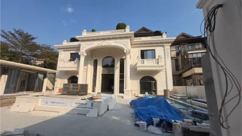 Blueway Villa Kapalı Yüzme Havuzu Kurulum ve Söküm Projesi: Emerald Mountain Villa, Songshan Gölü, Dongguan